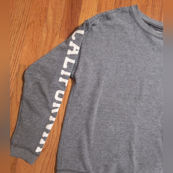 Hollister gray relaxed fit oversized sweatshirt, women's xxs - Picture 5 of 9